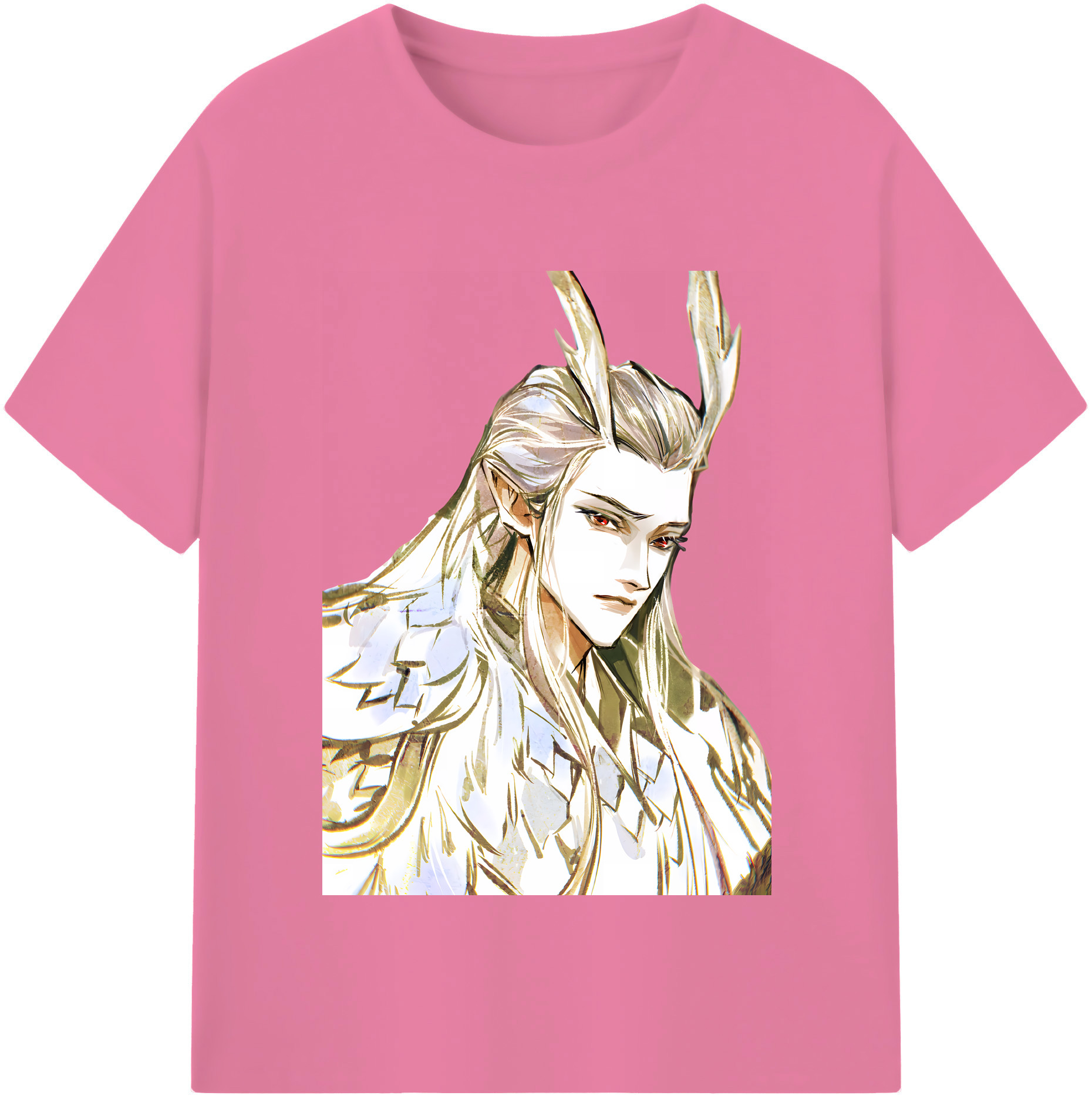 （画像用） Ne Zha 2 ナタ 魔童の大暴れ 綿100％半袖Tシャツ（フロントプリント）
